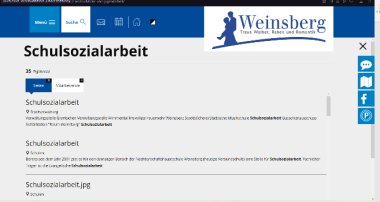 Screenshot Suche Schulsozialarbeit Scrollen